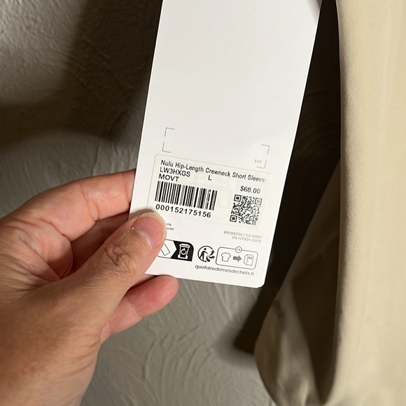 136. Lululemon Wundermost crewneck short sleeve in Mojave tan - Picture 7 of 8